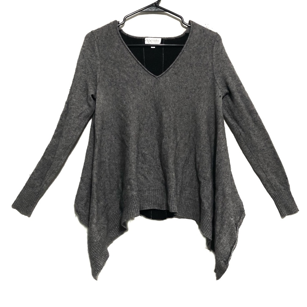 Society | Cashmere wool blend color block sweater